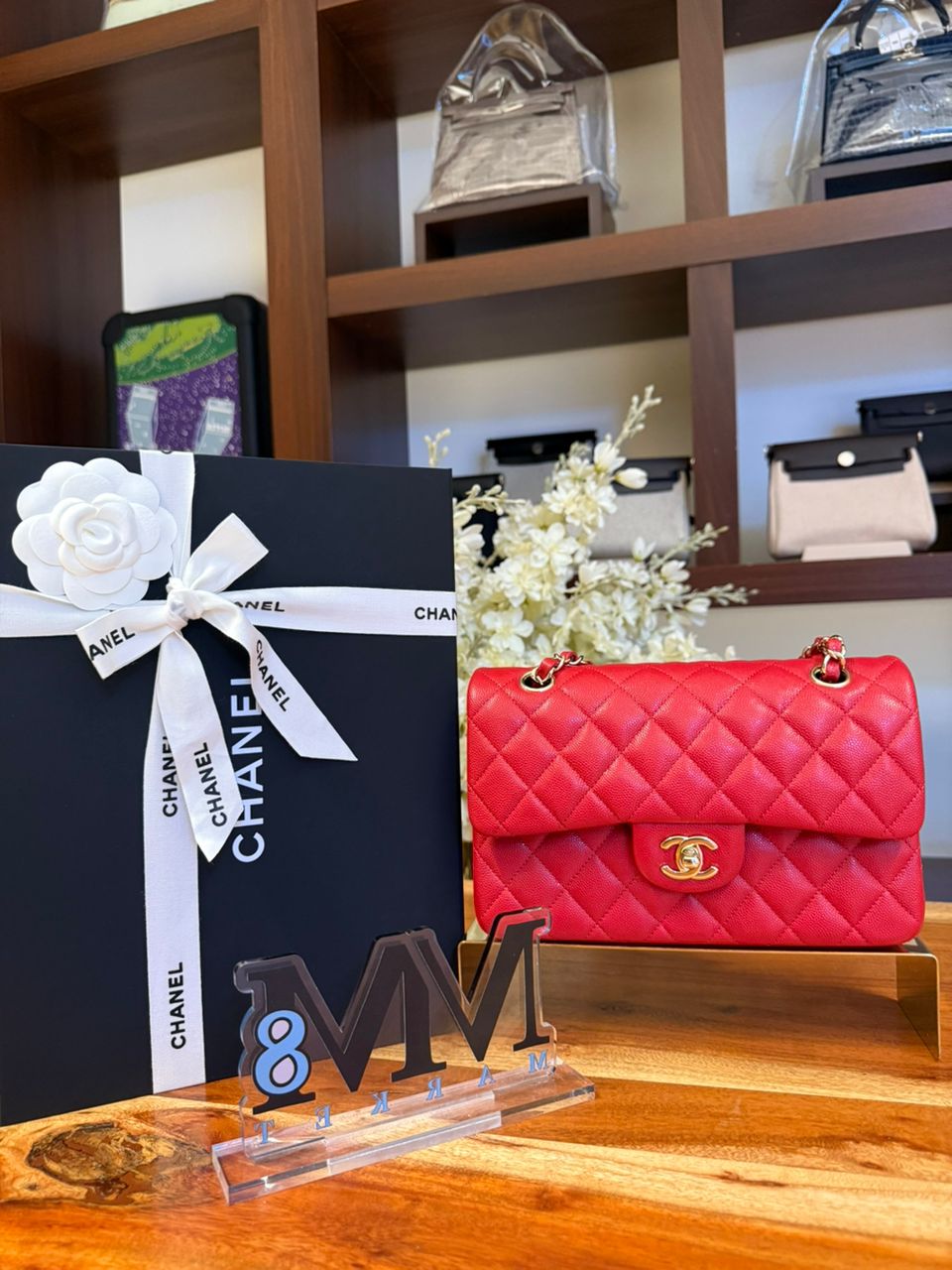 Chanel Classic Flap 23 Red CH