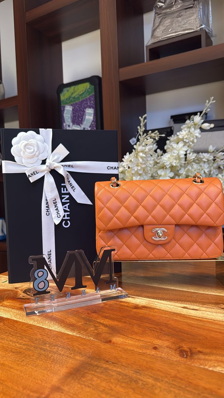 Chanel Classic Flap 23 Orange CH