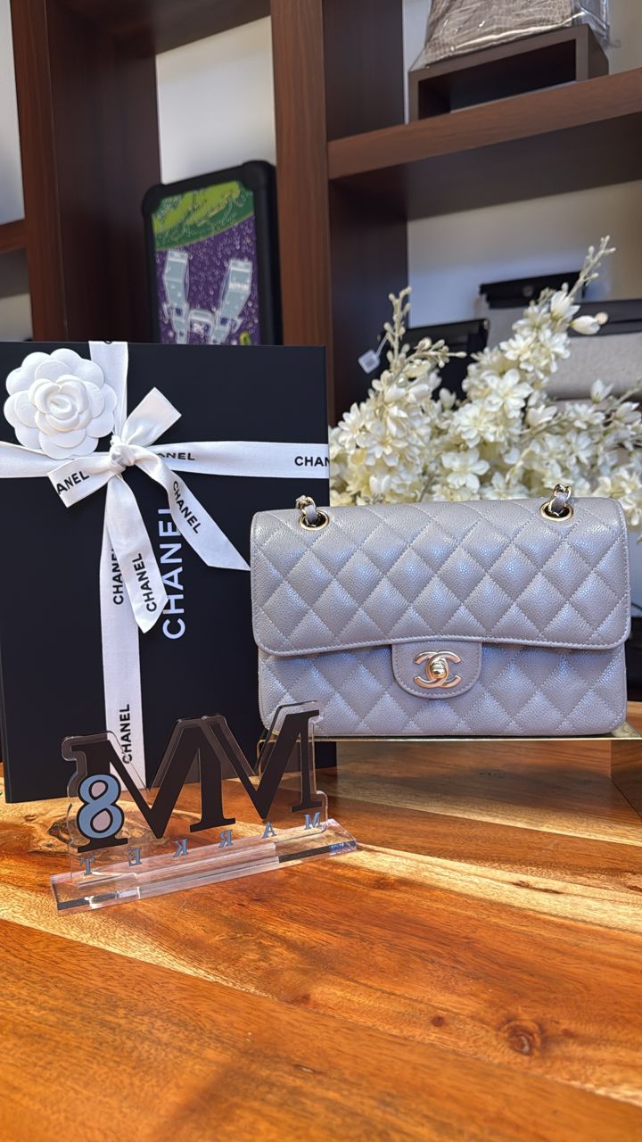 Chanel Classic Flap 23 Light Grey CH